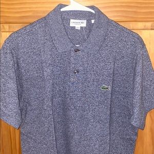Gray (Speckled) Lacoste Polo Shirt